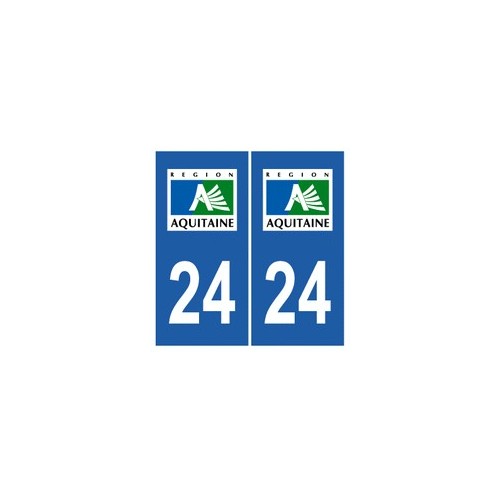 24 Dordogne autocollant plaque