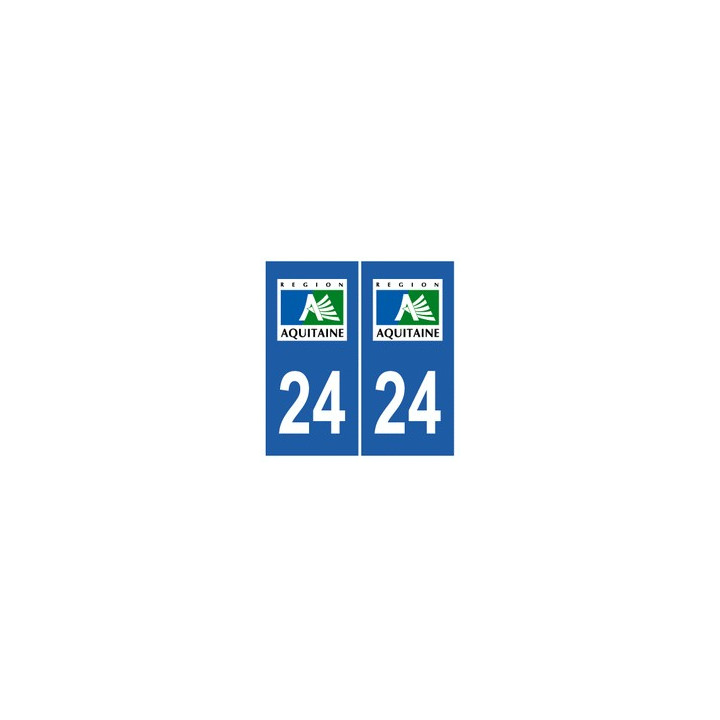 24 Dordogne autocollant plaque