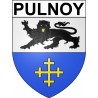 Pegatinas escudo de armas de Pulnoy adhesivo de la etiqueta engomada