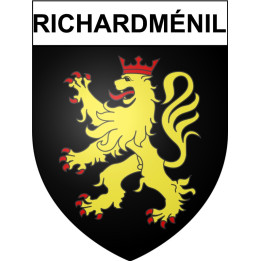 Pegatinas escudo de armas de Richardménil adhesivo de la etiqueta engomada