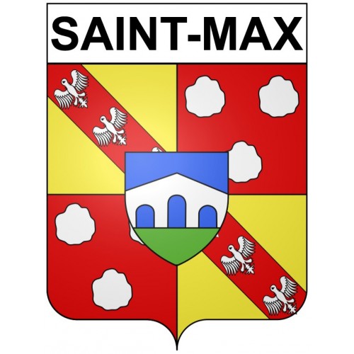 Saint-Max Sticker wappen, gelsenkirchen, augsburg, klebender aufkleber