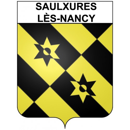 Pegatinas escudo de armas de Saulxures-lès-Nancy adhesivo de la etiqueta engomada