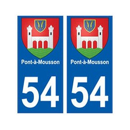 54 Pont-à-Mousson blason autocollant plaque stickers ville