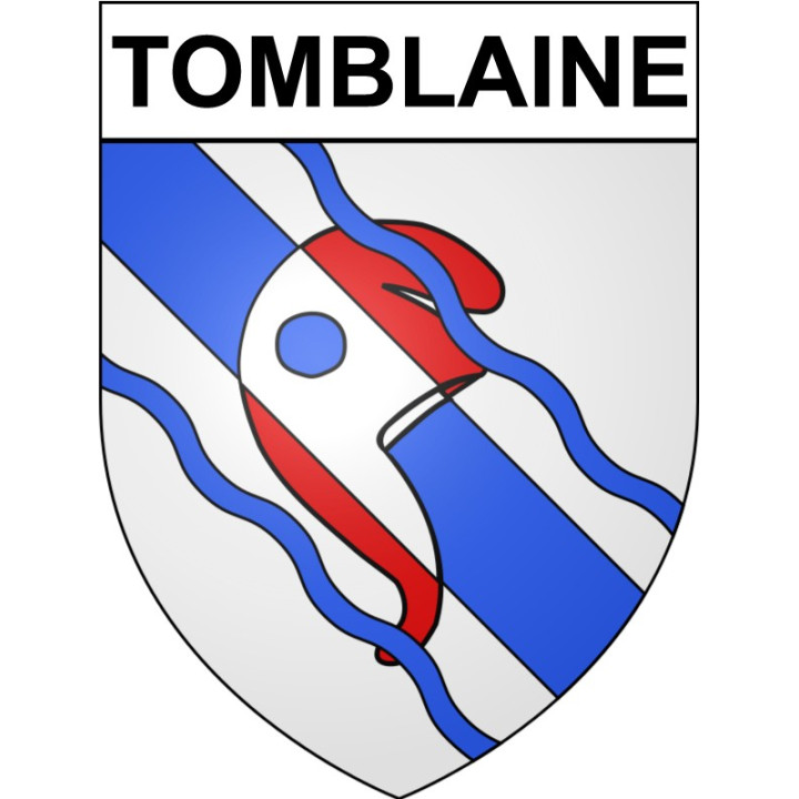 Tomblaine Sticker wappen, gelsenkirchen, augsburg, klebender aufkleber