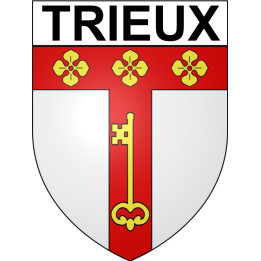 Pegatinas escudo de armas de Trieux adhesivo de la etiqueta engomada