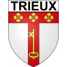 Pegatinas escudo de armas de Trieux adhesivo de la etiqueta engomada