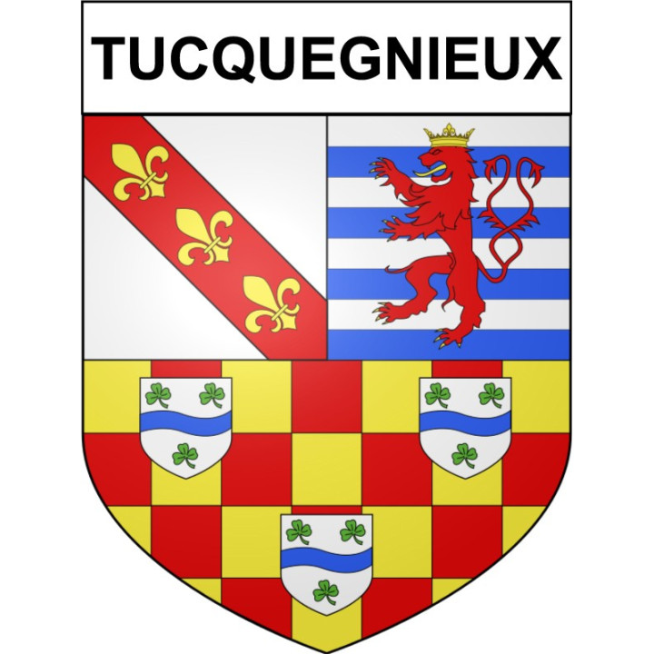 Stickers coat of arms Tucquegnieux adhesive sticker