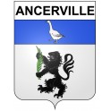 Pegatinas escudo de armas de Ancerville adhesivo de la etiqueta engomada