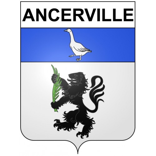 Ancerville Sticker wappen, gelsenkirchen, augsburg, klebender aufkleber