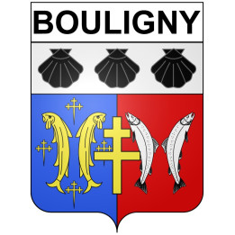 Bouligny 55 ville Stickers blason autocollant adhésif