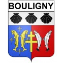 Bouligny 55 ville Stickers blason autocollant adhésif