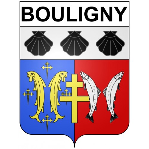 Bouligny Sticker wappen, gelsenkirchen, augsburg, klebender aufkleber