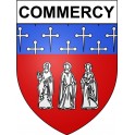 Pegatinas escudo de armas de Commercy adhesivo de la etiqueta engomada