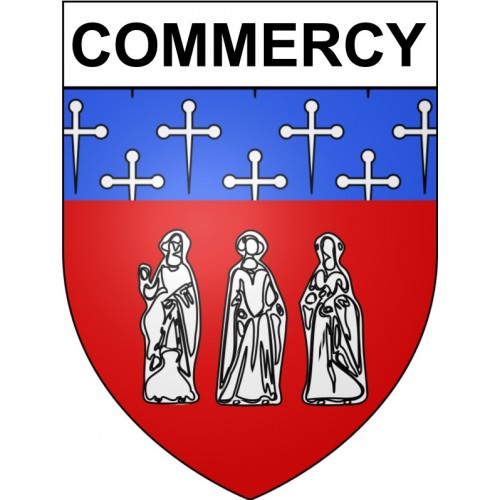 Commercy 55 ville Stickers blason autocollant adhésif