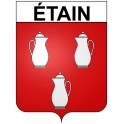 Pegatinas escudo de armas de étain adhesivo de la etiqueta engomada