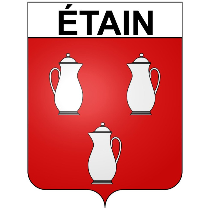 Pegatinas escudo de armas de étain adhesivo de la etiqueta engomada
