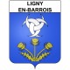 Ligny-en-Barrois Sticker wappen, gelsenkirchen, augsburg, klebender aufkleber