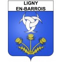 Ligny-en-Barrois 55 ville Stickers blason autocollant adhésif