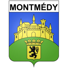Montmédy Sticker wappen, gelsenkirchen, augsburg, klebender aufkleber