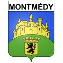 Montmédy 55 ville Stickers blason autocollant adhésif