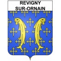 Revigny-sur-Ornain Sticker wappen, gelsenkirchen, augsburg, klebender aufkleber