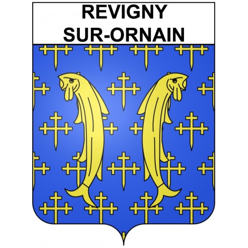 Revigny-sur-Ornain 55 ville Stickers blason autocollant adhésif