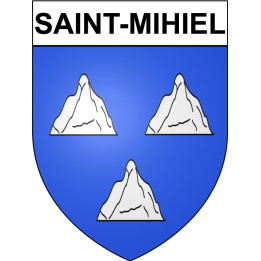Pegatinas escudo de armas de Saint-Mihiel adhesivo de la etiqueta engomada