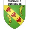 Thierville-sur-Meuse 55 ville Stickers blason autocollant adhésif