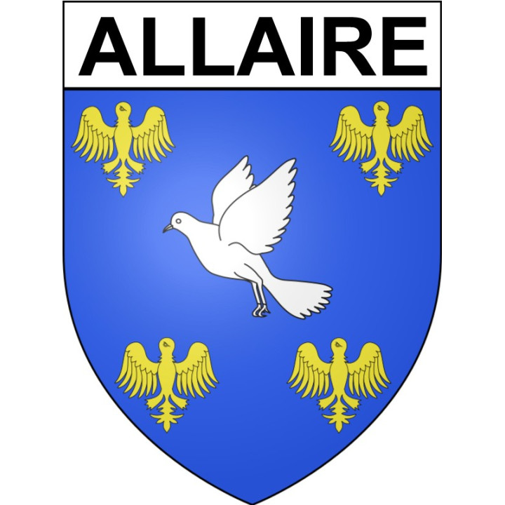 Allaire 56 ville Stickers blason autocollant adhésif