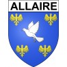 Pegatinas escudo de armas de Allaire adhesivo de la etiqueta engomada