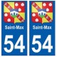 54 Saint-Max blason autocollant plaque stickers ville