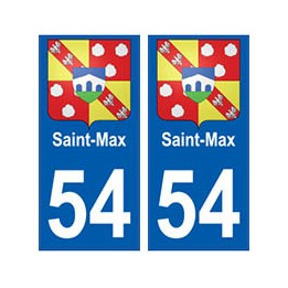54 Saint-Max blason autocollant plaque stickers ville