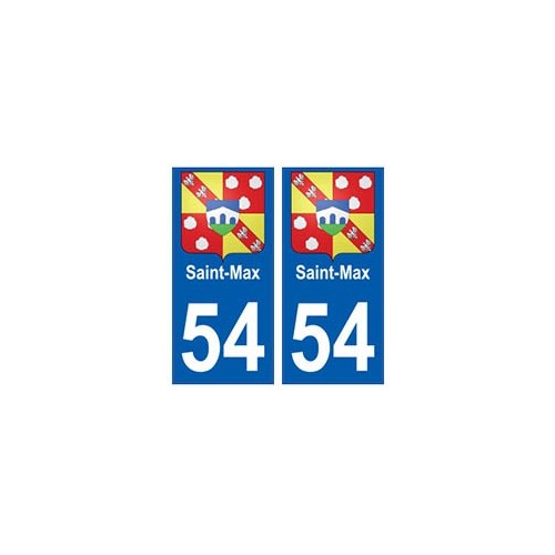 54 Saint-Max blason autocollant plaque stickers ville
