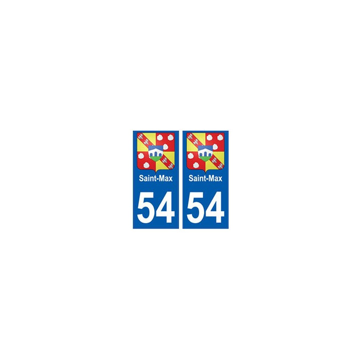 54 Saint-Max blason autocollant plaque stickers ville