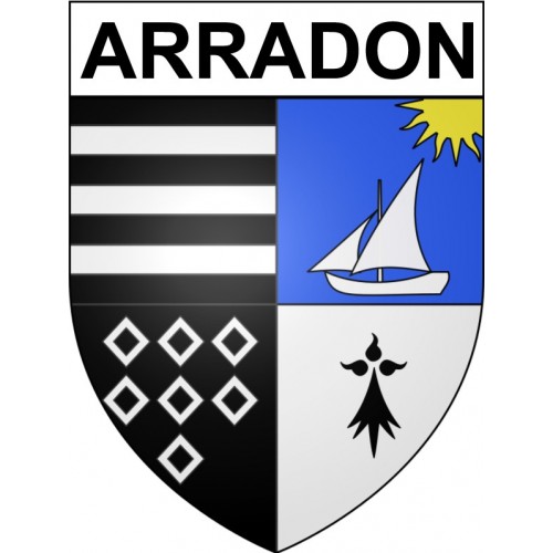 Arradon 56 ville Stickers blason autocollant adhésif