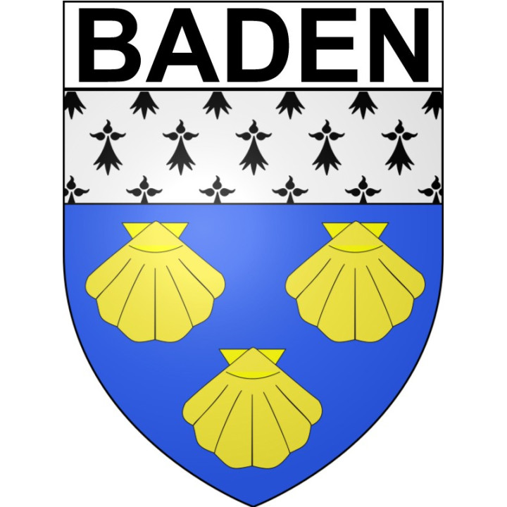 Baden Sticker wappen, gelsenkirchen, augsburg, klebender aufkleber