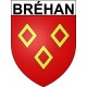 Bréhan 56 ville Stickers blason autocollant adhésif
