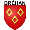 Stickers coat of arms Bréhan adhesive sticker