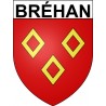 Stickers coat of arms Bréhan adhesive sticker