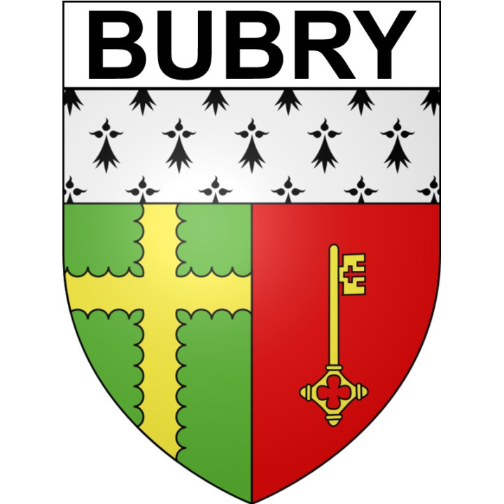 Bubry Sticker wappen, gelsenkirchen, augsburg, klebender aufkleber