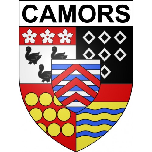 Stickers coat of arms Camors adhesive sticker