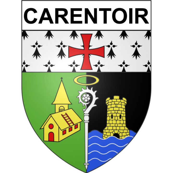 Carentoir 56 ville Stickers blason autocollant adhésif