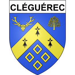 Cléguérec 56 ville Stickers blason autocollant adhésif