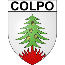 Pegatinas escudo de armas de Colpo adhesivo de la etiqueta engomada