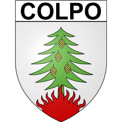 Pegatinas escudo de armas de Colpo adhesivo de la etiqueta engomada