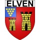 Pegatinas escudo de armas de Elven adhesivo de la etiqueta engomada