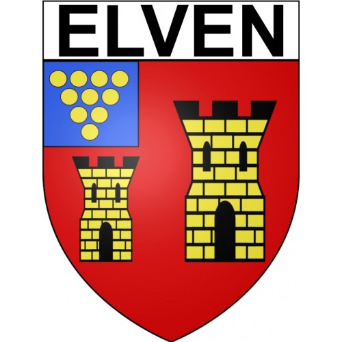 Elven 56 ville Stickers blason autocollant adhésif