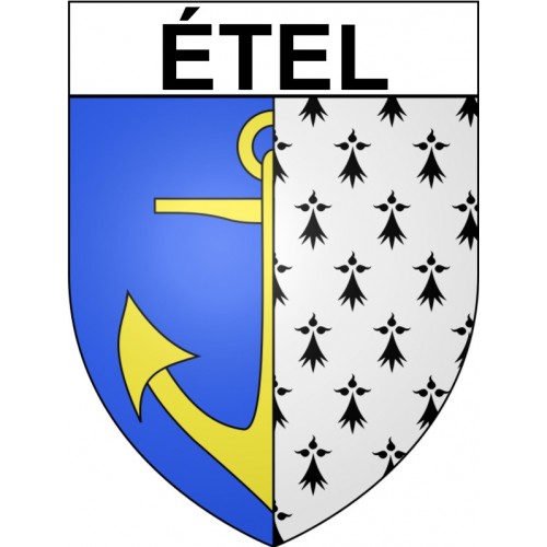 étel 56 ville Stickers blason autocollant adhésif