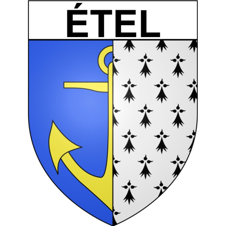 étel 56 ville Stickers blason autocollant adhésif