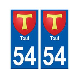 54 Toul  blason autocollant plaque stickers ville
